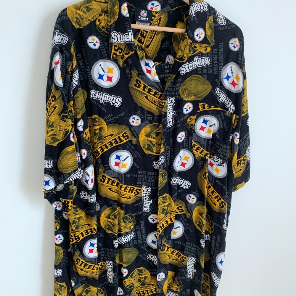 Mens NFL Team Apparel Shirt Size 2XLT Pittsburgh